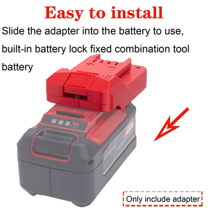 Battery adapter for Lidl Parkside X20V Li--ion tools to convert to for Einhell/X-Change/Ozito 18V Li--ion battery adapter