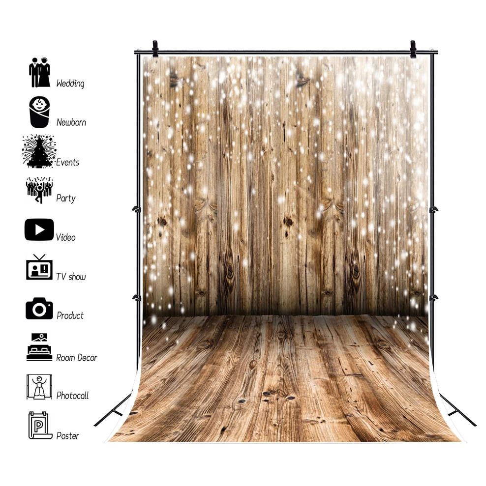 Yeele Grunge Gradient Brick Wall Wooden Boards Floor Interior Baby Portrait Photography Backdrops Backgrounds For Photo Studio