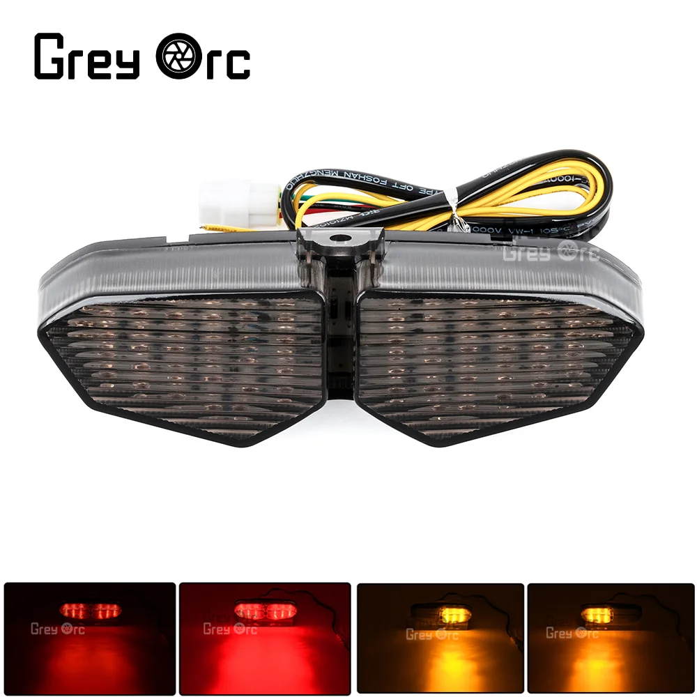 

For Yamaha YZF R6 YZF R6S XTZ 1200 Accessories Motorcycle LED Rear Taillights Brake Turn Signal Integration