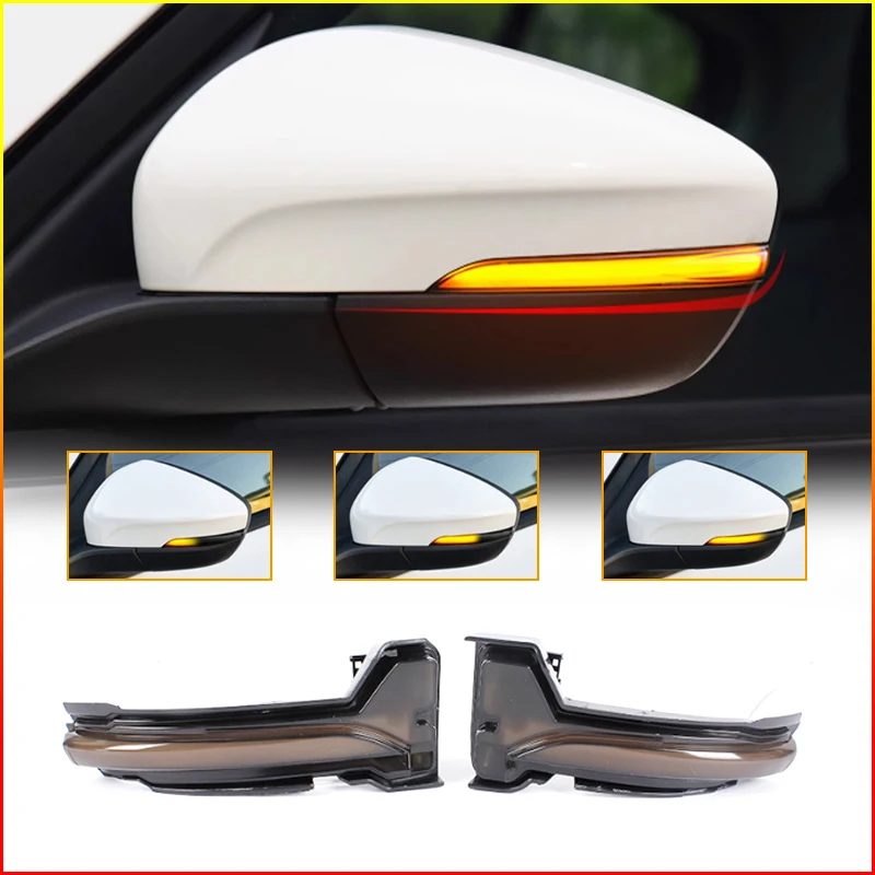 اكسسوارات السيارات LED ديناميكية بدوره إشارة الجانب الجناح مرآة مؤشر ضوء مصباح لفورد فوكس 4 MK4 2019 2020 ST 2021 LHD