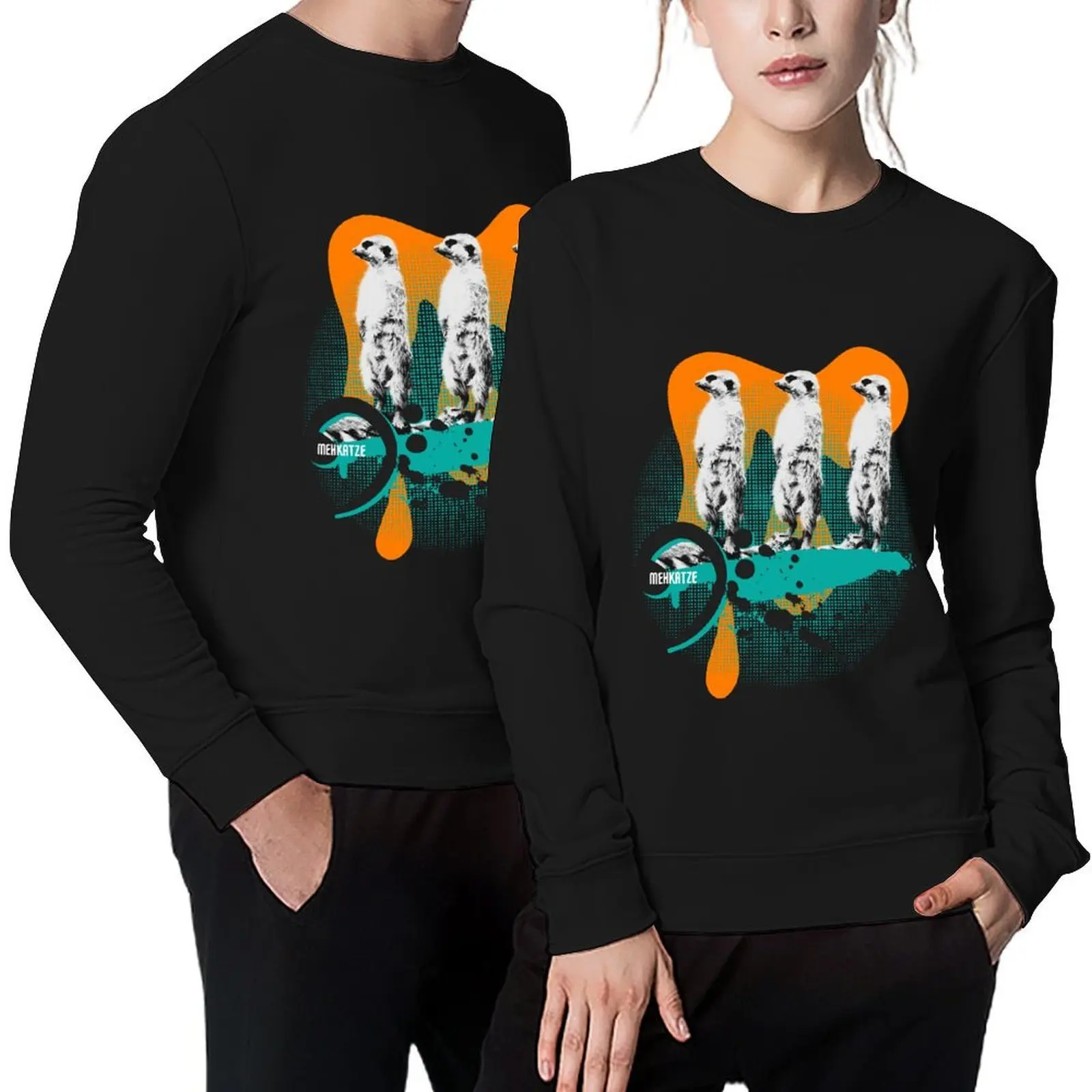 

Musical multi-cats Meerkat Stains, Dots & Spray Pullover tracksuit men's sweat-shirt autumn autumn jacket men pullover