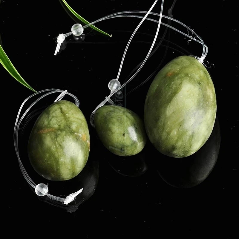 

3pcs/set Green Quartz Yoni Jade Women Kegel Exerciser Jade Massager Vaginal Muscles Tightening Ball Crystal Kegel