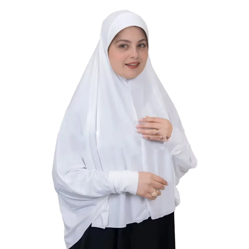 

Химар-никаб: легкий мусульманский хиджаб-шарф мгновенного ношения, скромная модная одежда для молитв, длинный хиджаб с полным покрытием, арабский стиль Ближнего Востока