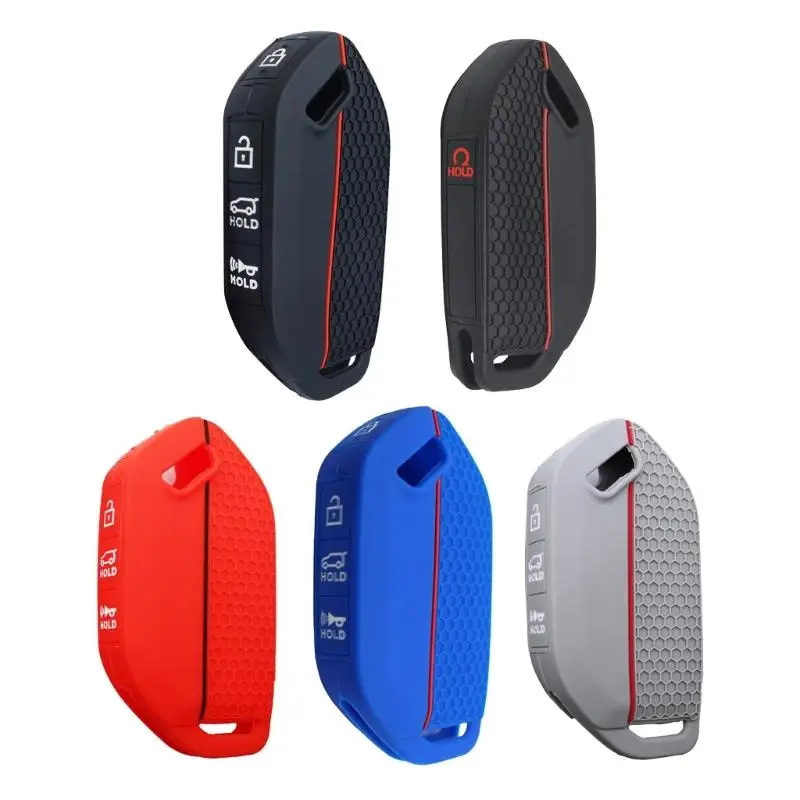 

E7CA Protector Cover Caue Care Case Case Водонепроницаемое удаленное ключ -крышка сотовая оболочка текстуры корпус