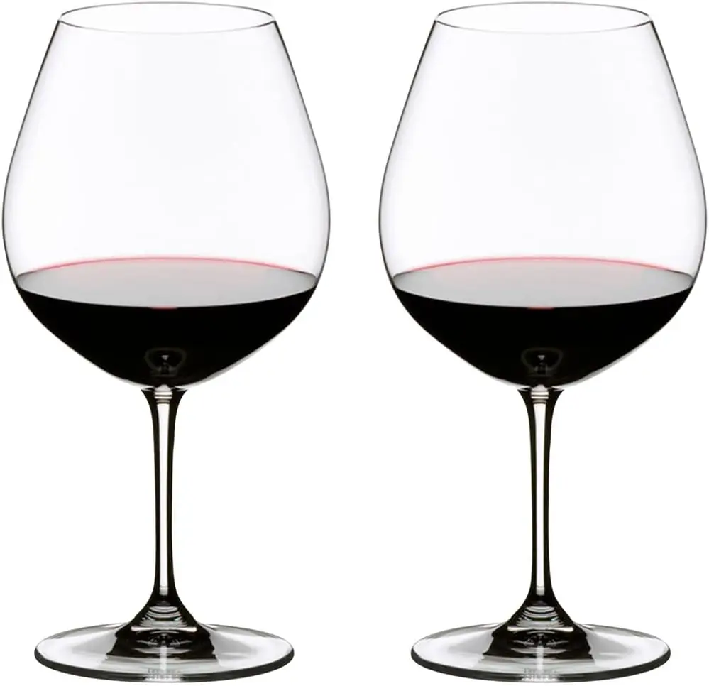 Copas de Vino Pinot Noir Premium, Juego de 2, Aptas para Lavavajillas, Diseño Elegante para Amantes del Vino Tinto