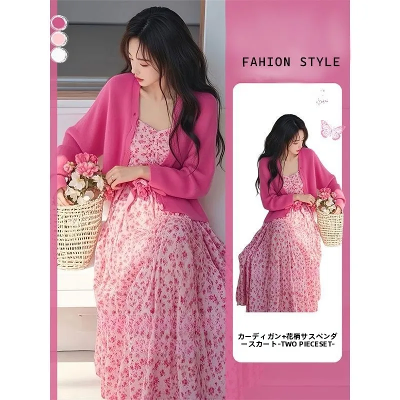 Beach Vaion Women's Floral Print Sunscreen Cardigan Dr Set Casual Sle Two-Piece Suit Spring Summer Autumn Season