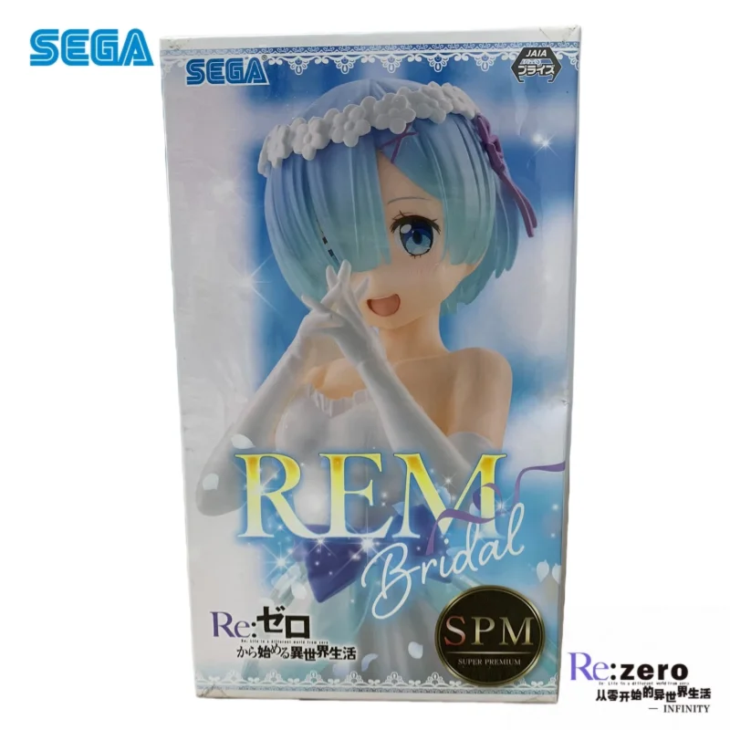 En Stock Sega Original Re Zero-arranque la vida en otro mundo Rem figura de acción modelo muñeca nuevos juguetes en caja modelo garaje