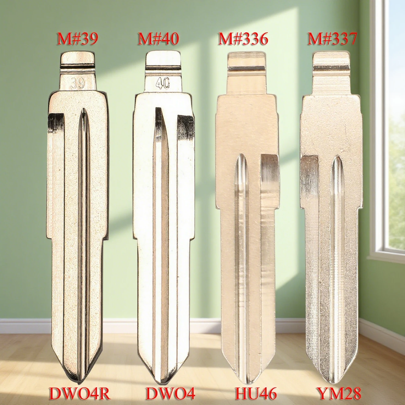 

jingyuqin Remote Car Key Blade For Chevrolet Epica Spark Cruze Lova Buick Opel M#39 M#40 M#336 M#337 Smart Key Blank Replace