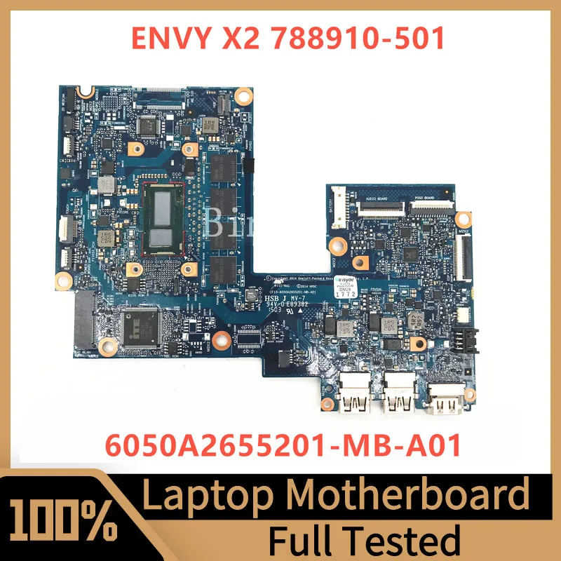 

783115-601 783115-501 783115-001 788910-501 For HP 15-C 15T-C0 Laptop Motherboard 6050A2655201-MB-A01 W/ M-5Y70 CPU 8GB 100%Test