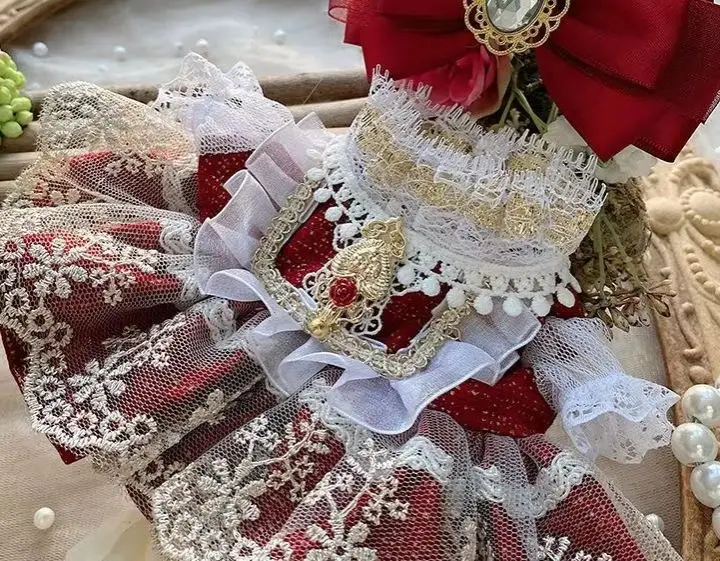 Rotes Kleid 15cm 20cm 40cm Baumwoll puppen kleidung, 50cm-55cm wieder geborener Puppen rock versand kostenfrei