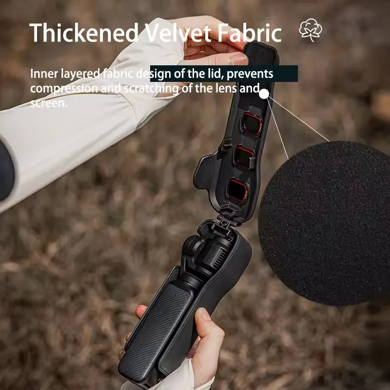 Caixa de armazenamento portátil, resistente a quedas, à prova de choque, bolsa protetora portátil para dji osmo pocket 3, acessórios para câmera