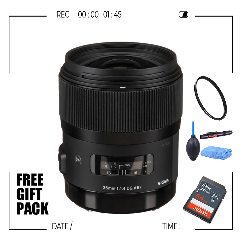 

Sigma 35mm f/1.4 DG HSM ART Prime Lens For Canon Mount or Nikon Mount