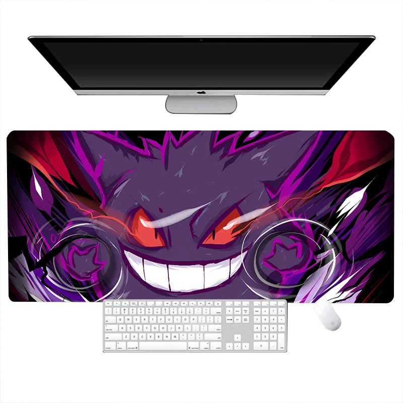 P-Pokemon-Gengar Grande Mousepad Large Gaming Mouse Pad LockEdge Thickened Computer Keyboard Table Desk Mat