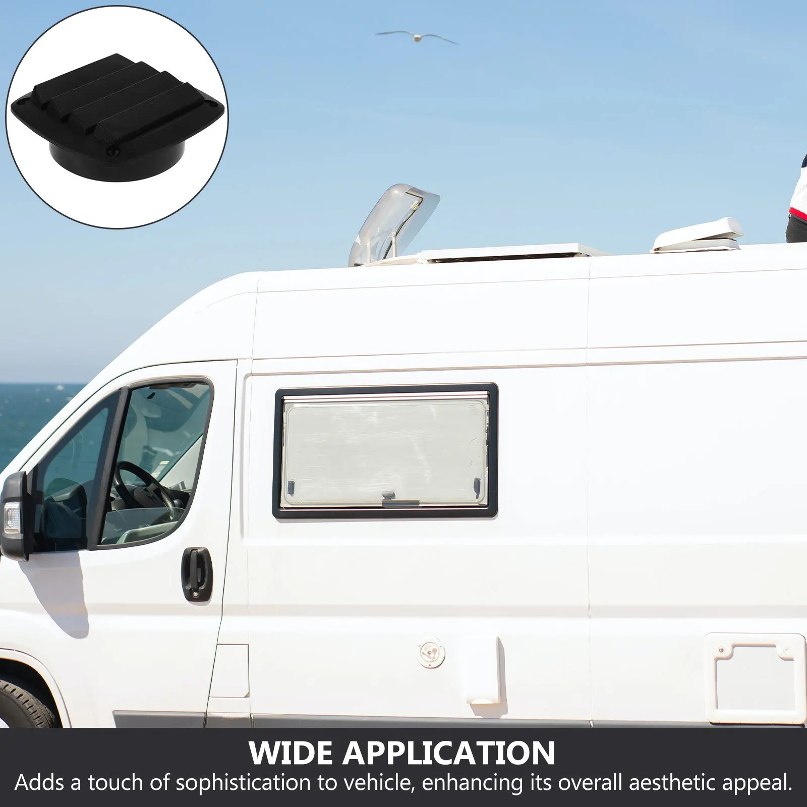 

Boat Nylon Vent Cover Black Waterproof Marine Air Vent for Rv Yacht Louvers Ventilation Grille Accessories Plastic Boat