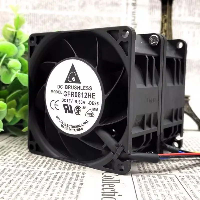 GFR0812HE 12V 9,5A 8cm 8080 30000 obr./min podwójny silnik samochodowy turbodoładowany przemocny wentylator — zdjęcie produktu 5