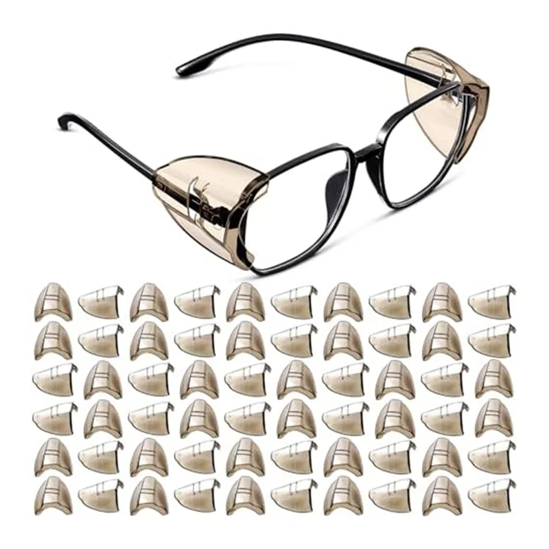 【Superdeals】Safety Glasses Side Shields For Prescription Eyeglasses Slipon Sideshields Side Guards