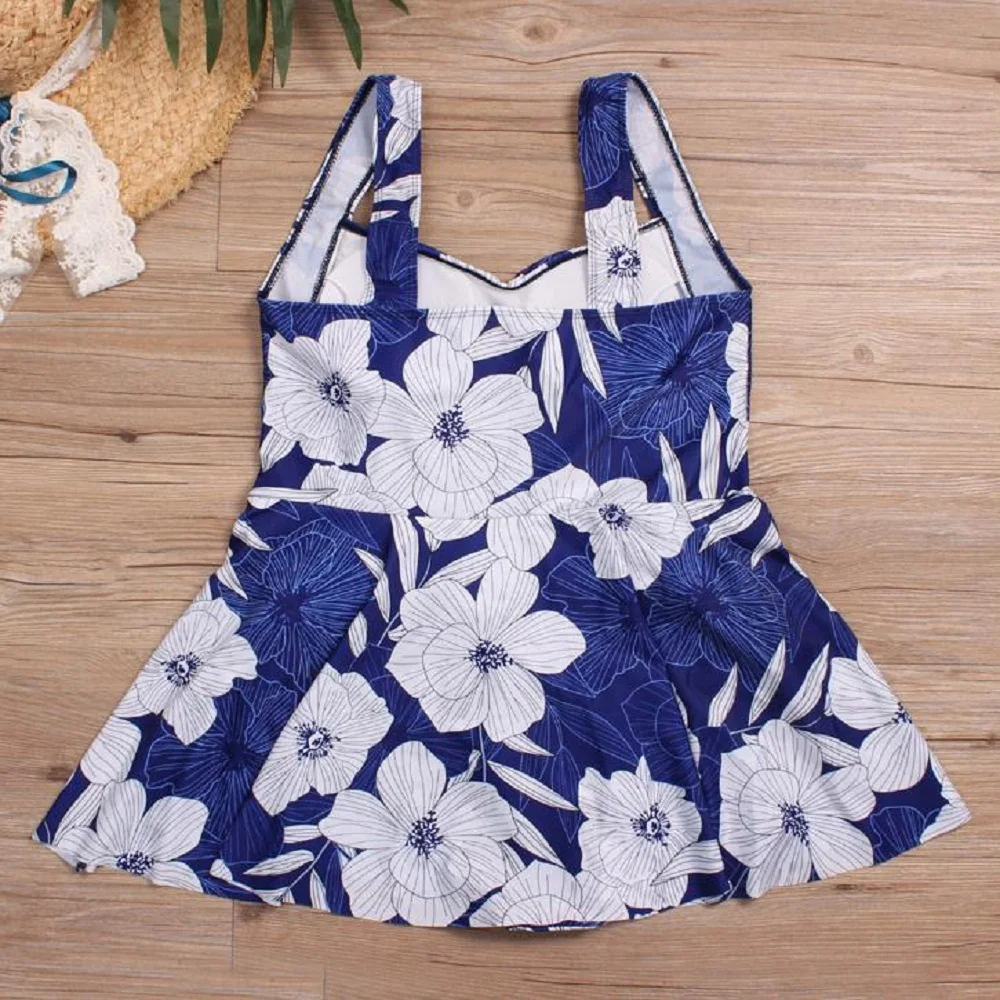 2023 New Print Plus Size Swimwear Women One Piece Swimsuit Female Large Size Bathing Suit Skirt Beach Wear Swimming Suit Bathers