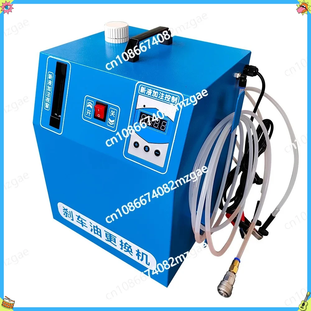 

Blue car brake oil changer, positive pressure speed wheel replacement, portable electric fluid level indicator