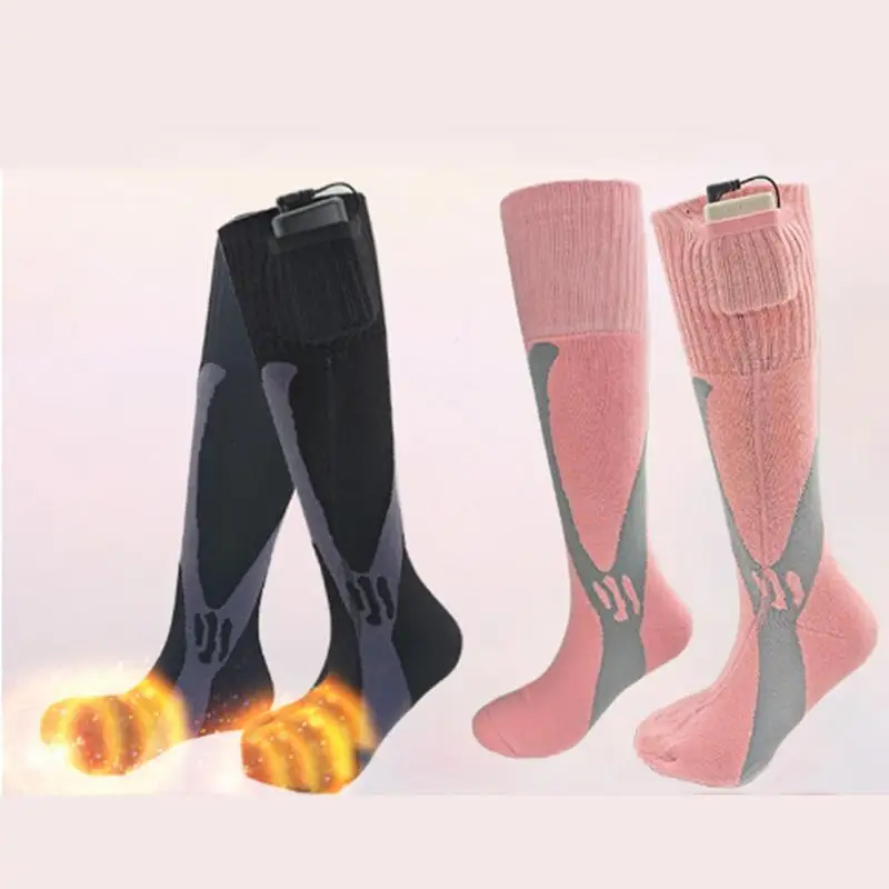 Rechargeable Battery Powered Heating Socks Winter Heated Socks  Intelligent Adjustable Warm Socks out ski for Friends Lovers