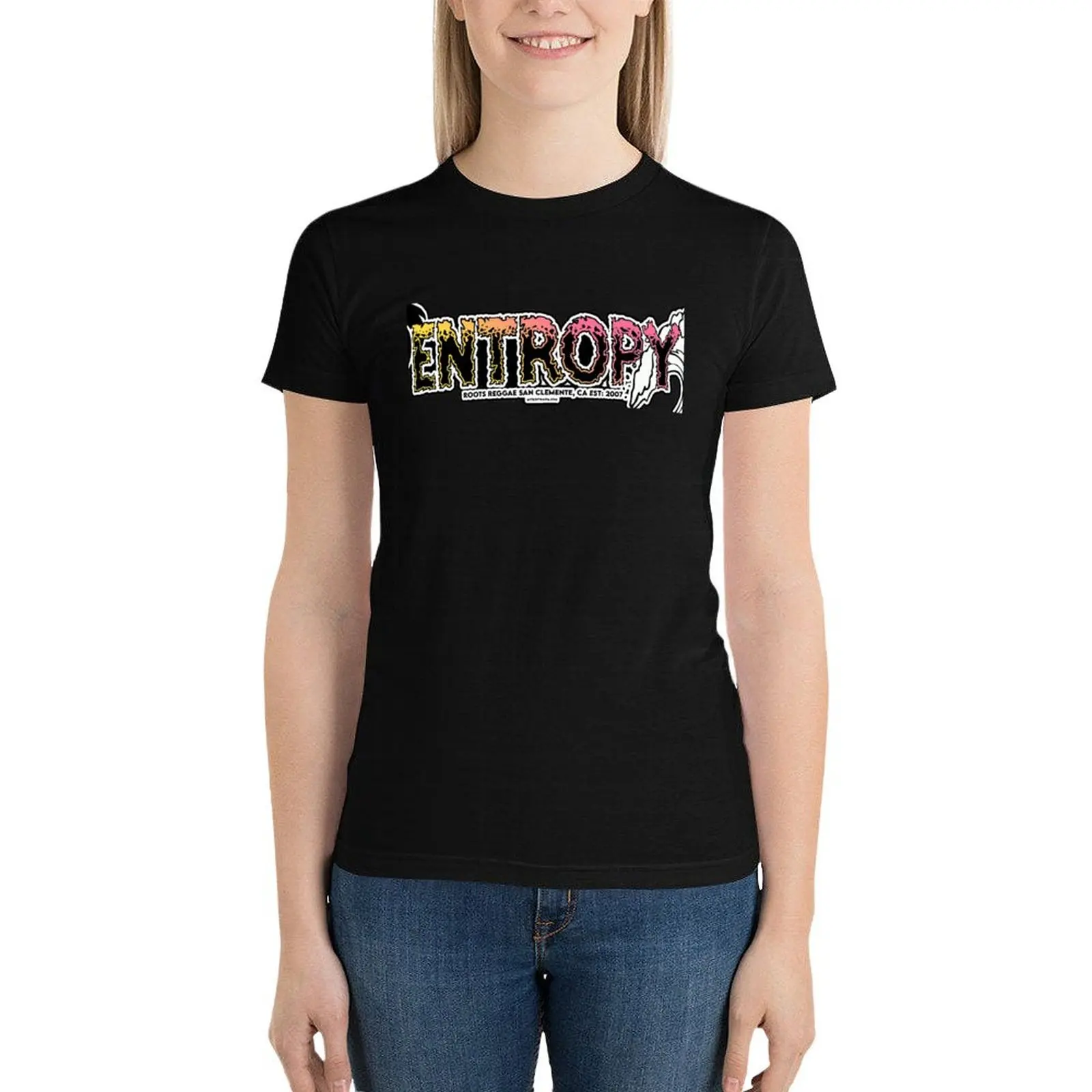 

Entropy - Roots Reggae T-Shirt kawaii clothes animal print shirt for girls female cropped t shirts for Women