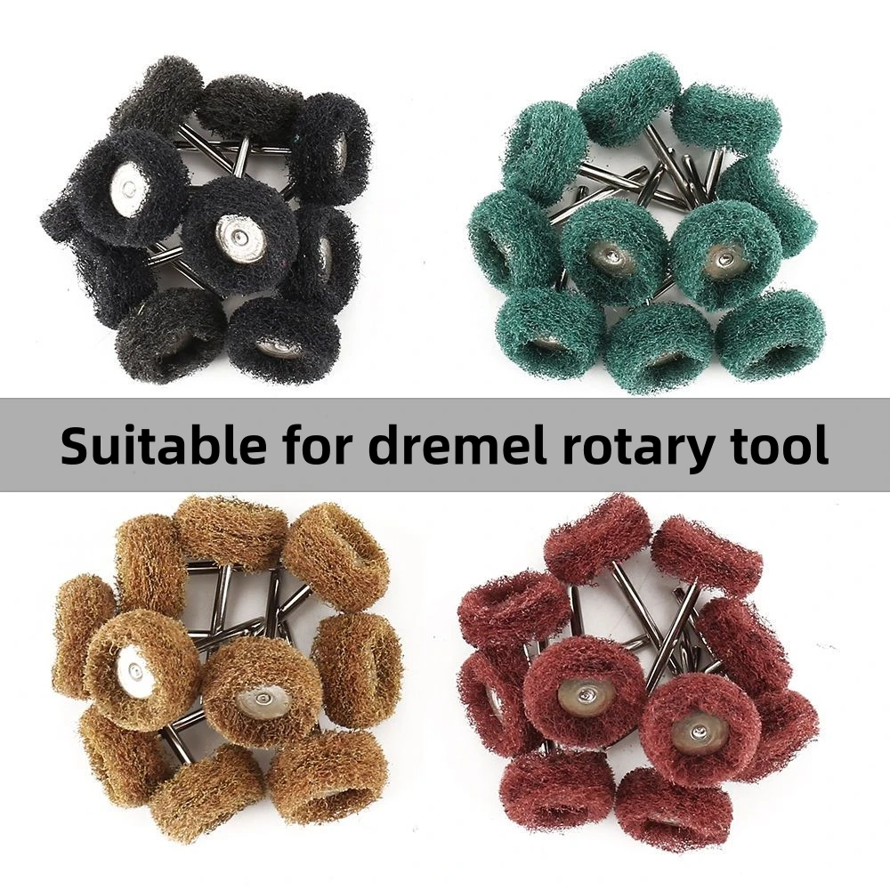 

Полировальный круг из нейлонового волокна, хвостовик 3 мм — совместим с вращающимися инструментами Dremel, аксессуарами для шлифовки и полировки металлов и дерева