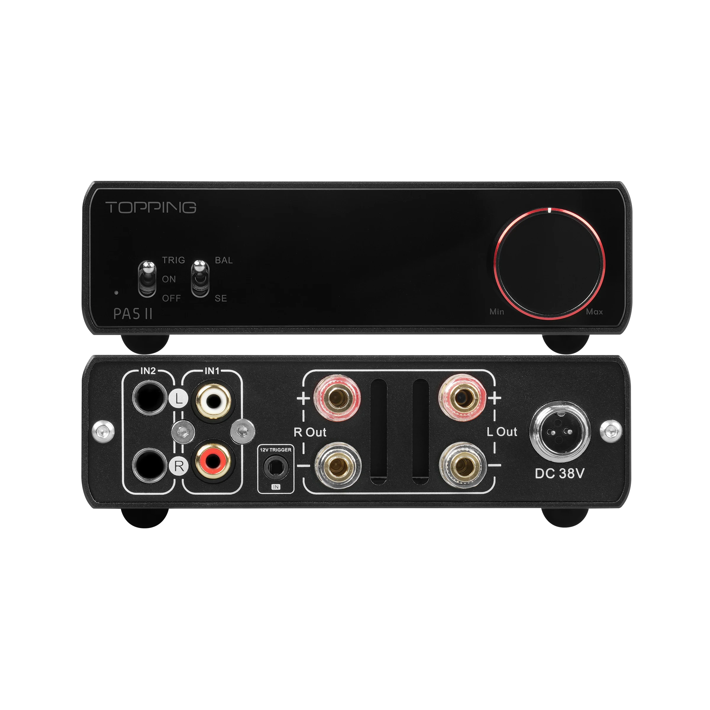 เครื่องขยายเสียง PA5 PA5ซีรีส์ II PLUS destop เสียสมดุลเครื่องขยายเสียงกับอินพุต trs/rca