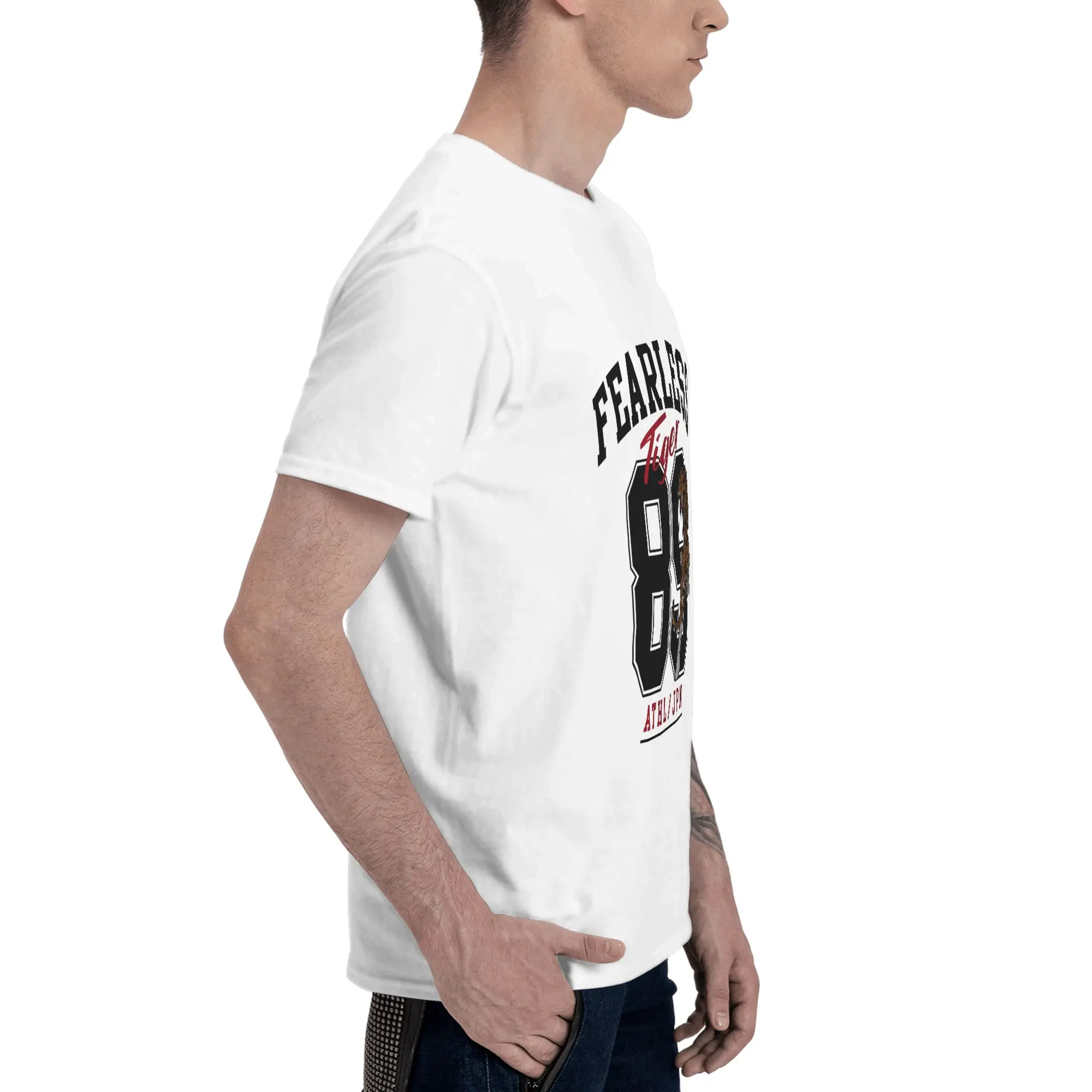 Fearless Tiger 89 Graphic Grapic  Men's T-Shirt Clothes  Tees Short  Summer Casual Trendy
