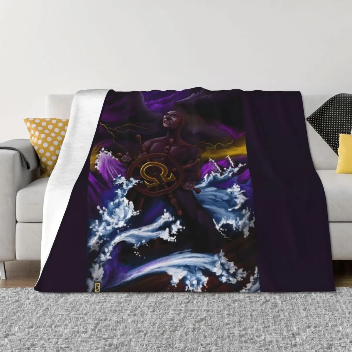

Invictus Throw Blanket Plaid on the sofa warm for winter Soft Plush Plaid christmas gifts Blankets