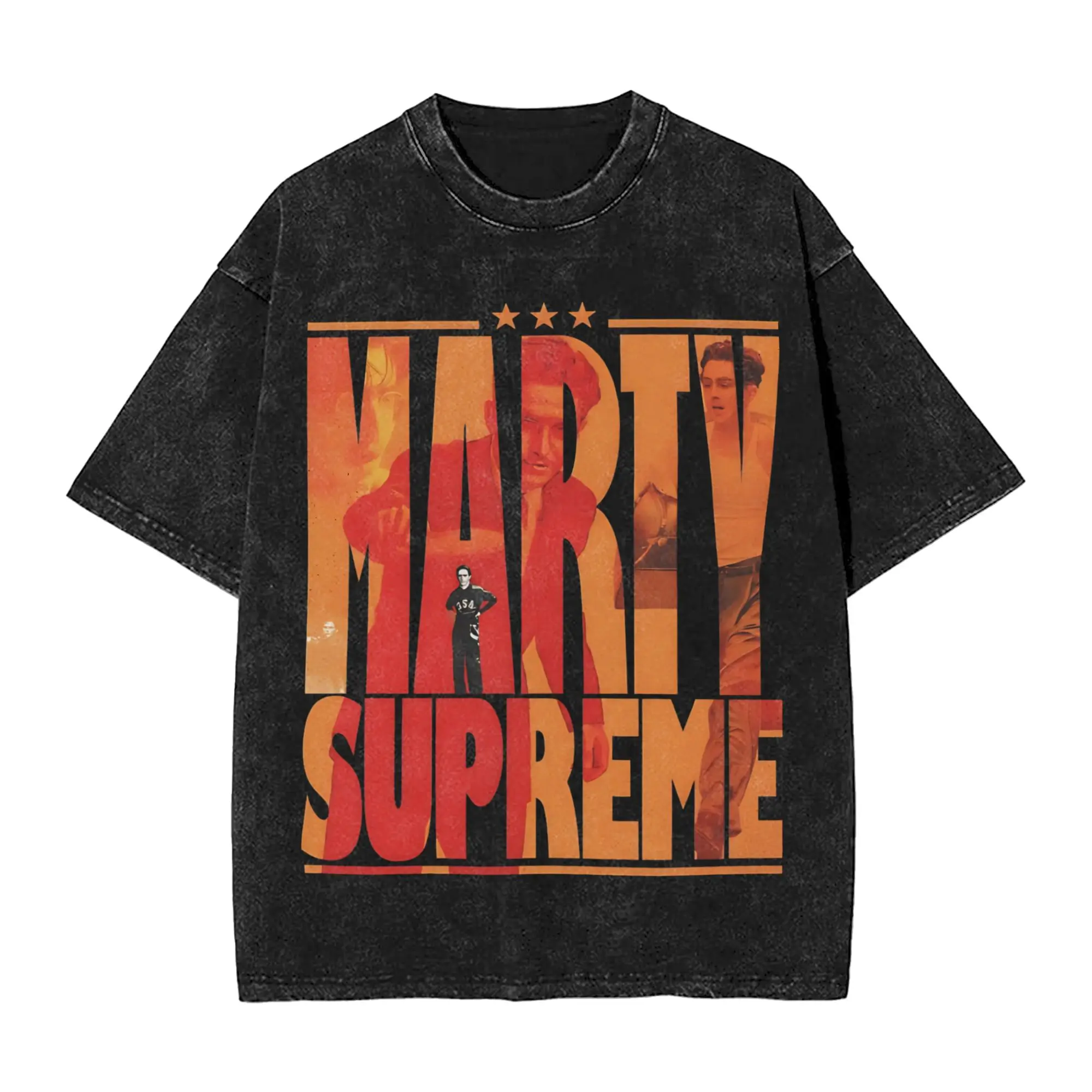 T-shirt vintage Marty Supreme Movie per uomo e donna, in puro cotone, divertente, girocollo, a maniche corte