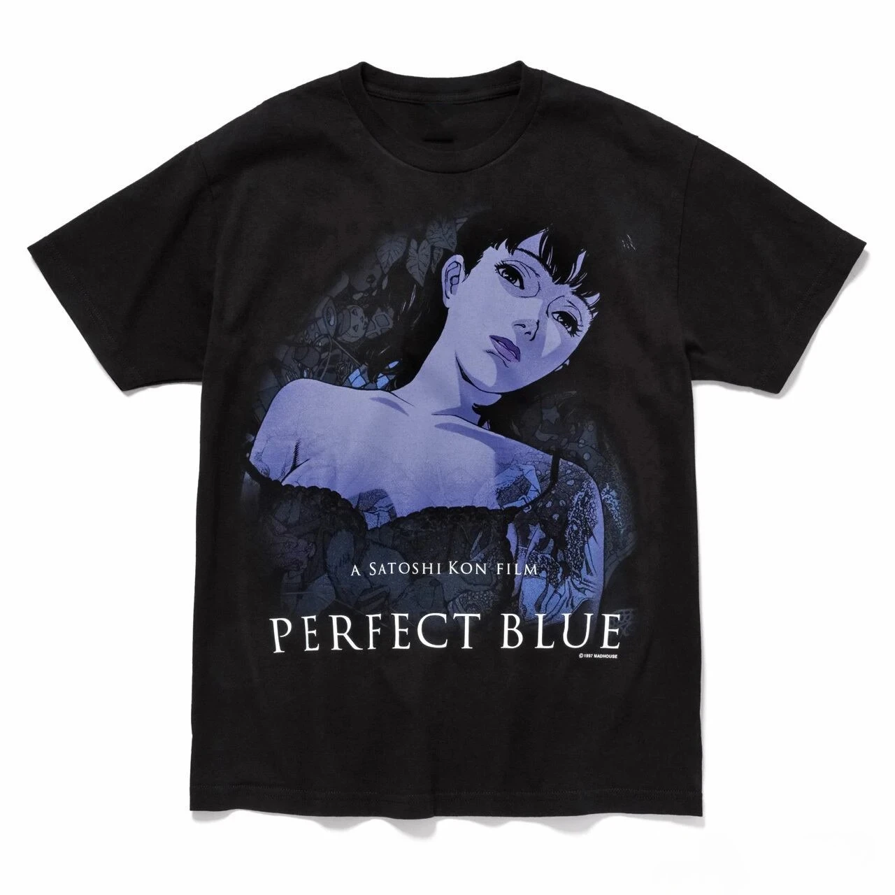 Perfect Blue Anime T-shirt Vintage Washed Y2K Aesthetic Retro Graphic Unisex Oversized Crew Neck Cotton Short Sleeve Tee Tops