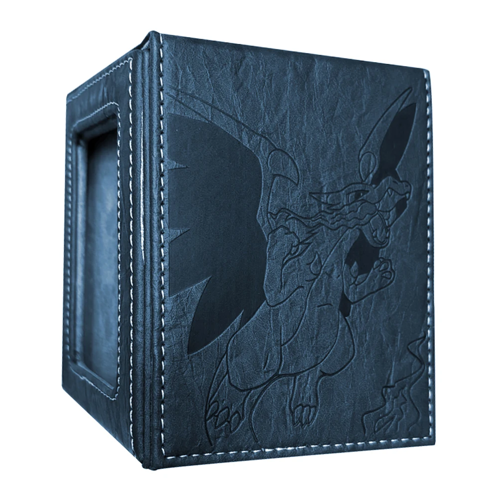 

Diy Self Made Ptcg Mega Charizard X Card Storage Box Ws Opcg Ptcg Charizard X Leather High-End Card Storage Box Gift Toys