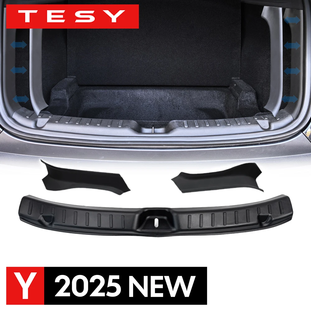 

Крышка на порог багажника TPE для Tesla New Model Y Juniper Launch 2025+, стандартный аксессуар для защиты от царапин