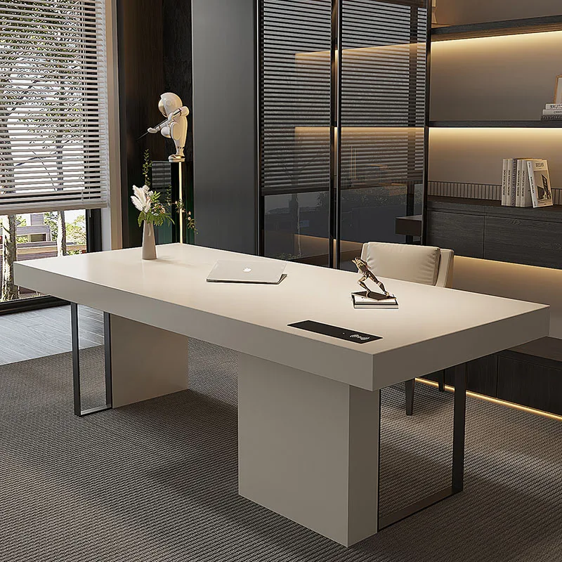 Luxury Modern Office Desk Computer Gaming Decoration Executive Aesthetic Office Desk Display Design Scrivania Home Furniture