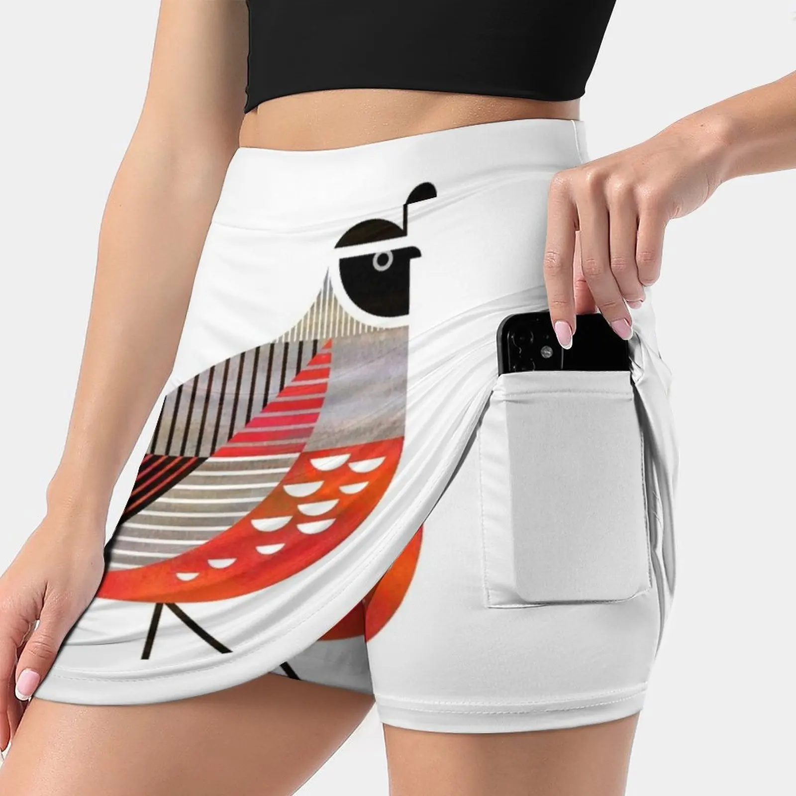 California Quail Women's skirt Mini Skirts A Line Skirt With Hide Pocket Scottpartridgeart Scott Partridge Graphic Design