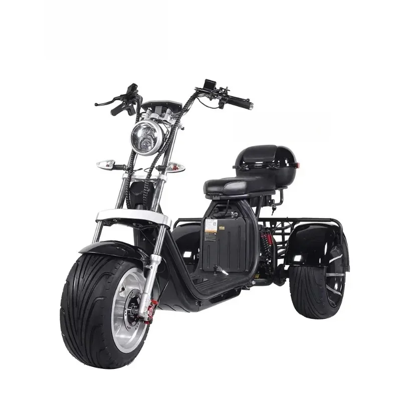 

Hydraulic disc brakes 3-wheel electric bike, comfortably designed for the elderly using open body type