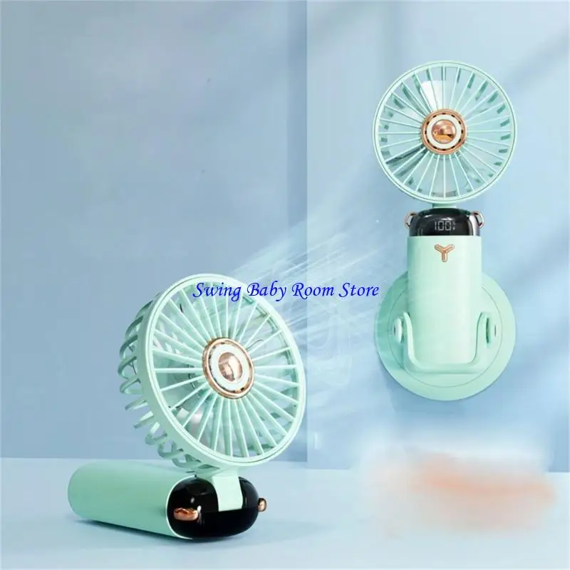 K1AD Small Fan Fan Fan Companed مروحة مروحة قابلة للطي مروحة مروحة مروحة سفر صغيرة مروحة التبريد مثالية للمكتب والاستخدام في