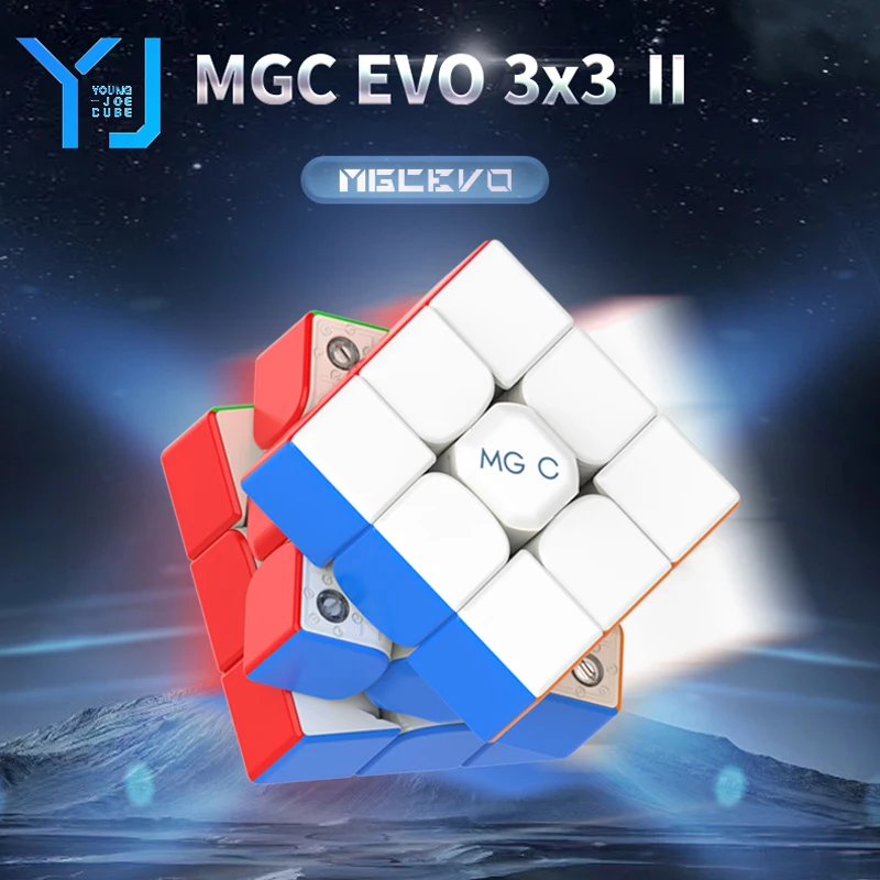 

YJ YongJun MGC EVO II 3 × 3 × 3 Магнитный магический куб 3x3 Профессиональное Cubing 3x3x 3 скорости пазл, детская игрушка 3 × 3 Speedcube Magico Cubo