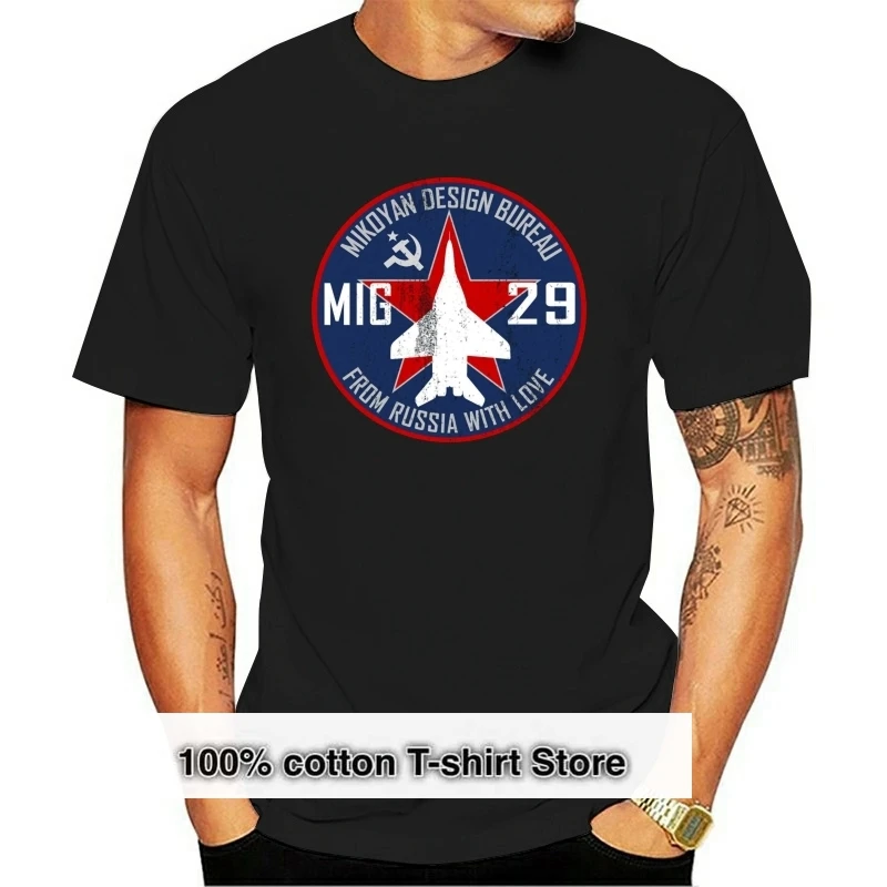 cotton New Brand Cheap Sale 100 % Cotton Air Force  Jet T Shirt - Mig 29 Graphic Shirts