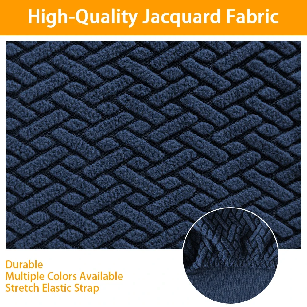 Jacquard Gaming Chair Cover Washable Universal Computer Game Competitive Seat Backrest Armrest Elastic Solid Swivel Chair Cover