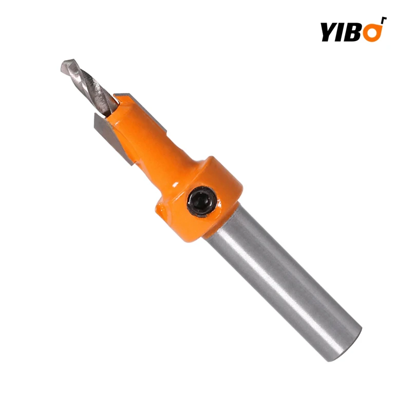 8Mm Schacht Hss Houtbewerking Countersink Router Bit Set Ronde Schacht Tapeinduithalerset Remon Sloop Boor Bits