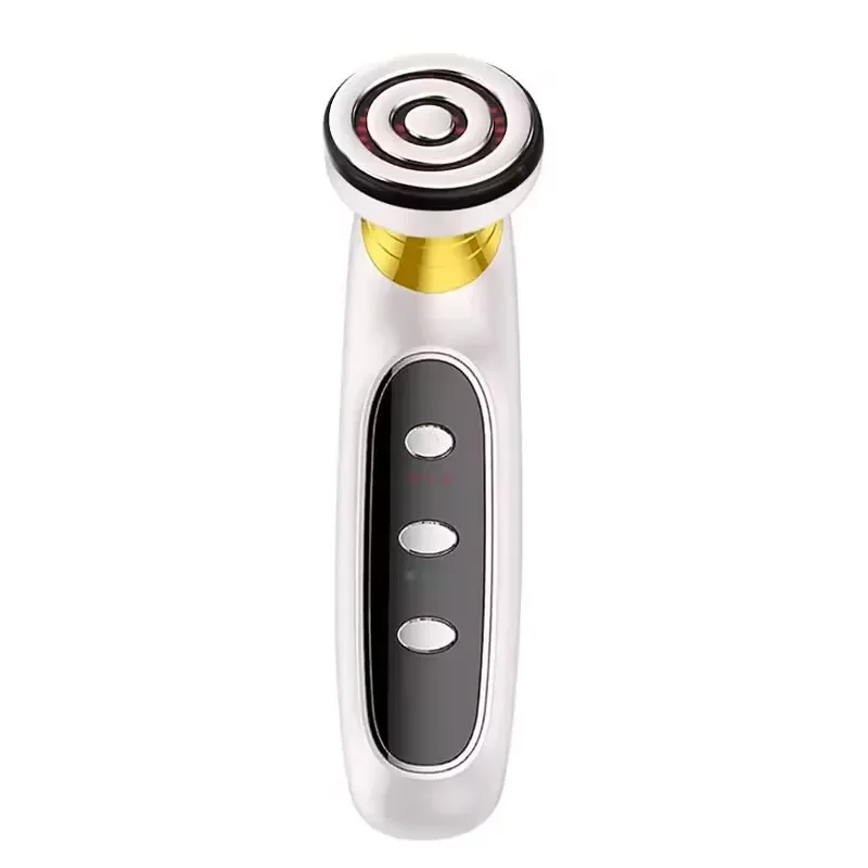 Professional EMS Face Lifting Massager 3 Color LED Red Light Anti-Wrinkle Skin Tightening Handheld Beauty Device