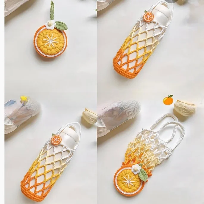 kit-de-material-para-croche-artesanal-porta-copos-laranja-de-la-capa-para-copo-de-Agua-ornamento-suspenso-de-coracao-laran