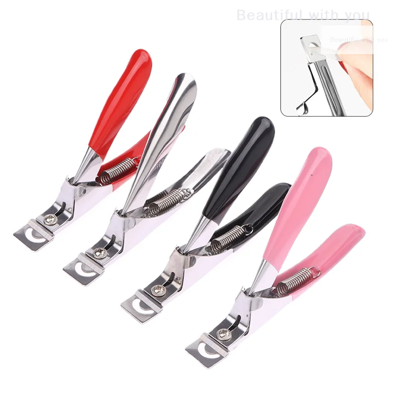 

Nail Art Tips Clipper Trimmer Scissors Round Edge Finger Cutter False Nails Manicure Tool