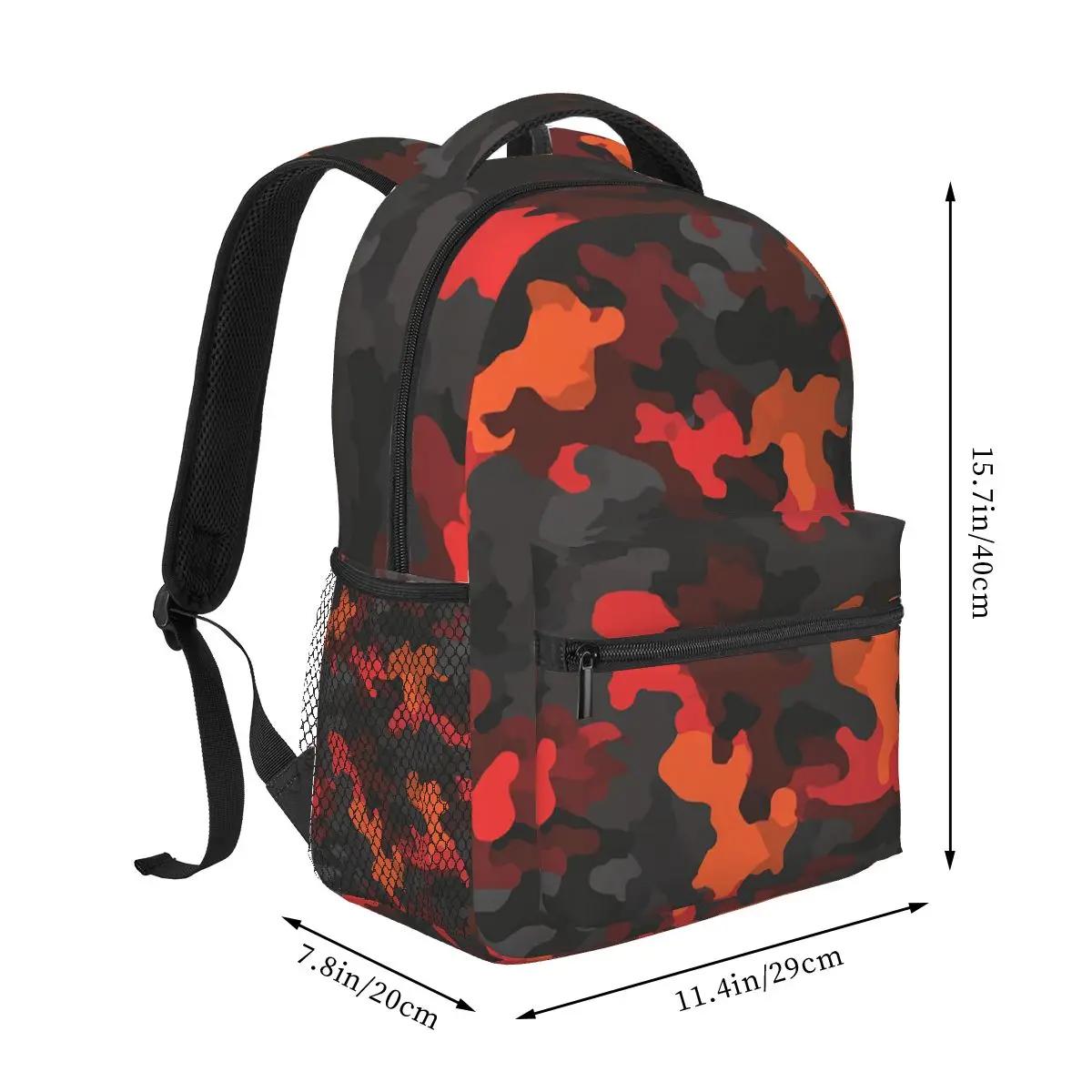Colorful Army Cat Camouflage - Gifts For Father Backpack Hot Sale Daypack Capacity Boys Girls BookBag School Bag Shoulder Bags