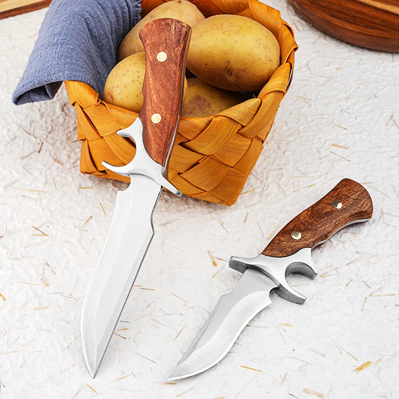 Stainless steel sharp fruit knife, portable EDC pocket knife, multi-purpose kitchen knife, Steak Knife, knife, BBQ knife