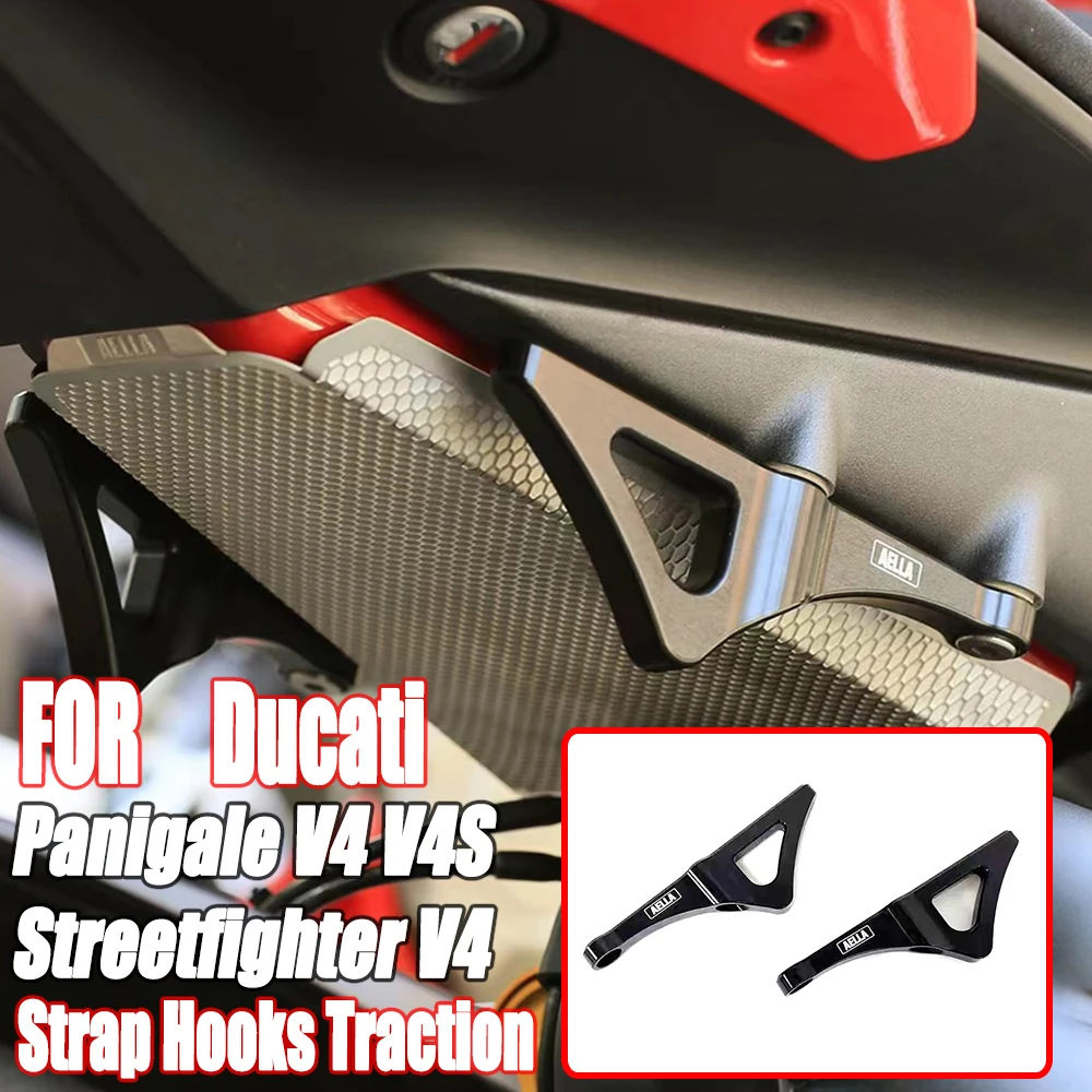 

For Ducati Panigale V4 V4S Streetfighter V4 V4S Rear Pedal Trailer Mount Motorcycle Tie Down Bracket Hooks Strap Hooks Traction