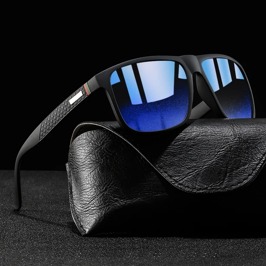 Fashion Classic Square Sunglasses Men Women Driving   Fishing  Colorful Trendy Lightweight Outdoor Goggles