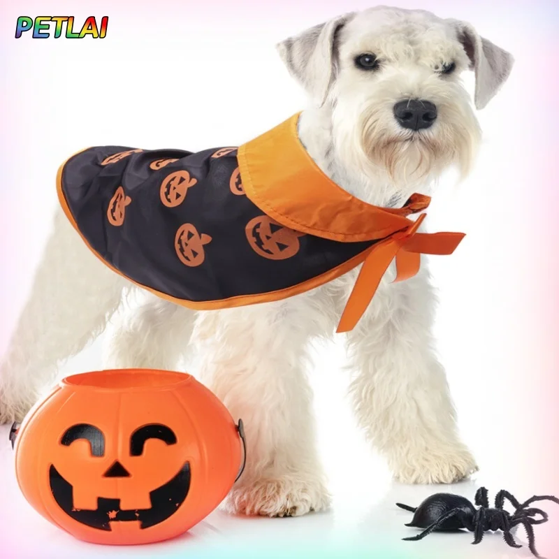 

Pet cloak Halloween night Magic hat dog magic cape Small medium dog clothes spoof funny transfiguration dog magic coat jacket