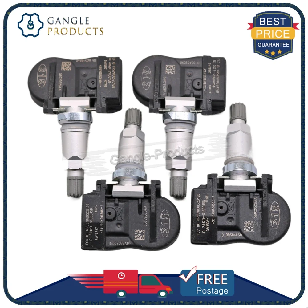 4PCS 56029526AA TPMS Sensor For 2005 2006 2007 JEEP GRAND CHEROKEE LIBERTY COMMANDER Tyre Pressure Monitor Sensor 315MHZ
