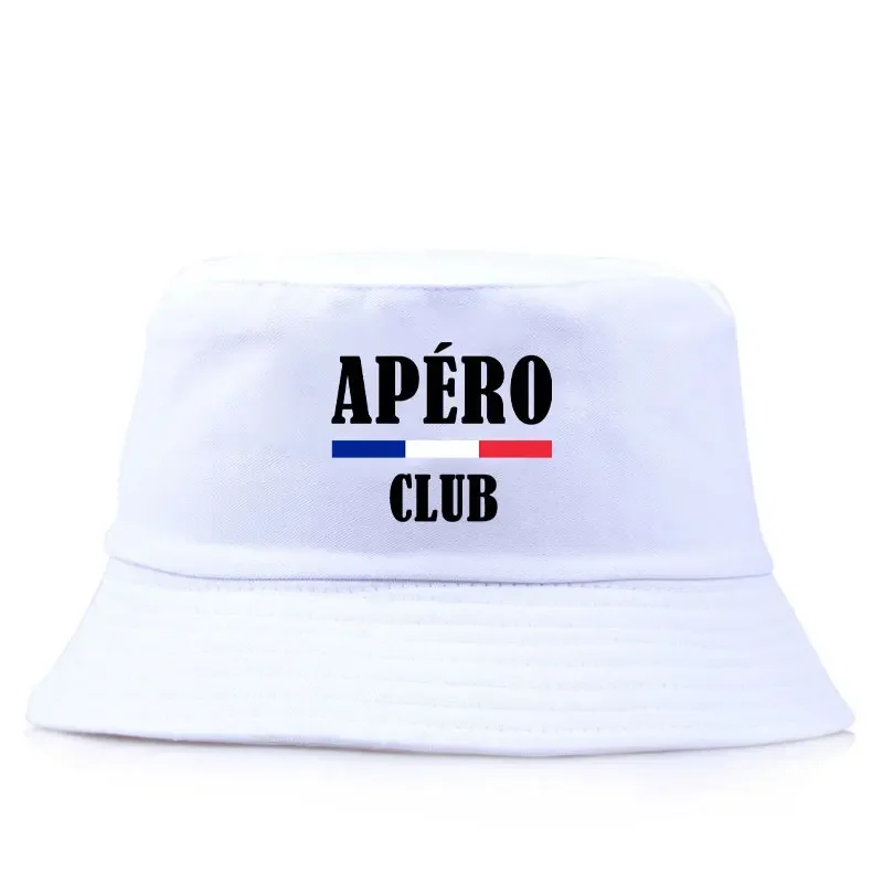 Fashion Apero Club Reversible Bucket Hat Unisex Adult Daily Sun Beach Fisherman Cap Woman Man Travel Bob Girl Boy Panama Hats